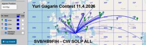 QSO Karte im YG Contest